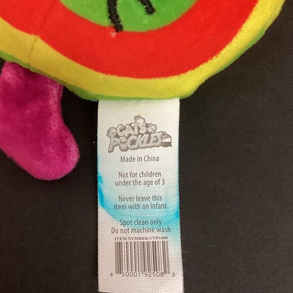 Cats vs Pickles - Festicat #015 - Rainbow Swirl - 4" Plush - Beanbag Toy - Picture 4 of 6
